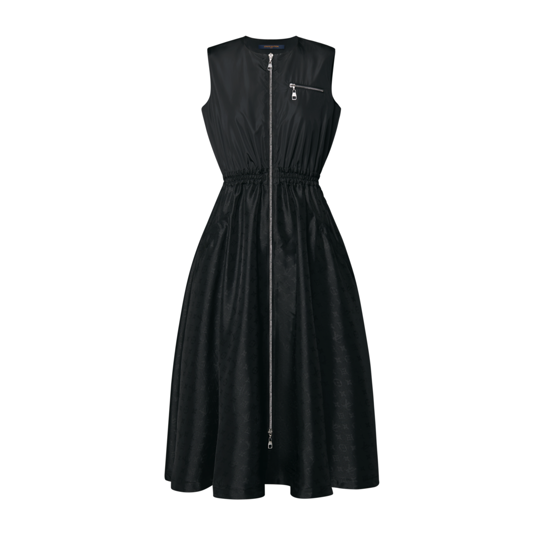 Monogram Accent Zip-Up Dress - Ready-to-Wear | LOUIS VUITTON